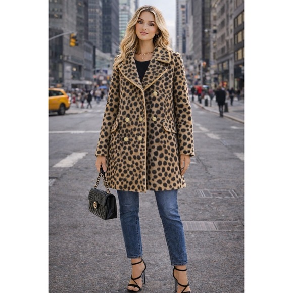 Safari Jackets & Blazers - Safari Faux Leopard Coat CBK style City Chic NYC Street Style Old Money European